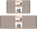 HappyTrends 2 PCS Kitchen Mat Cushioned Anti-Fatigue Set - Support