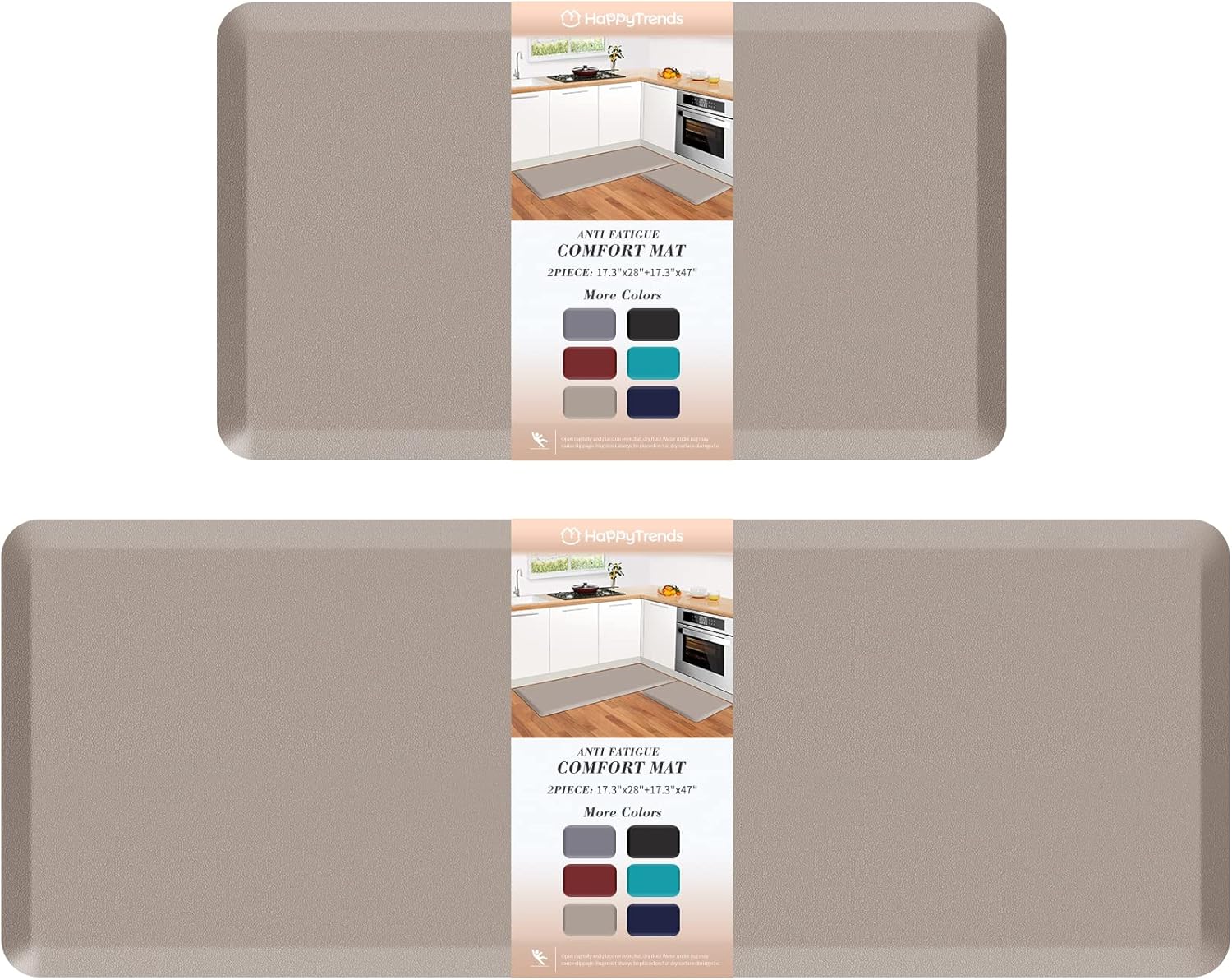 Cushioned Anti-Fatigue Kitchen Mats for Comfort and Style