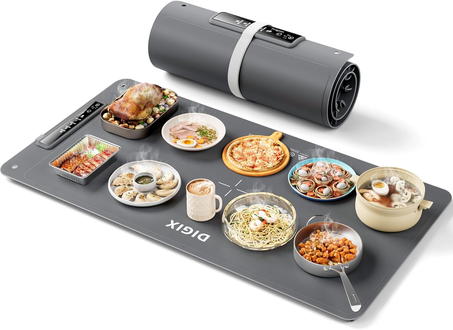 DIGIX XXL Food Warming Mat for Effortless Party Hosting