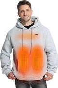 Heated Hoodie for Men Women with 12000mAh Battery - Full Body Warmth