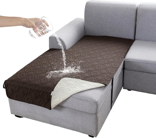 Genina Waterproof Sectional Couch Covers for L Shaped Sofa