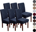 Dining Chair Covers Stretch Slipcovers for Dining Room - Navy Blue 6
