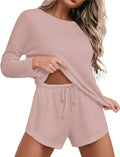 Ekouaer Womens Waffle Knit Pajama Sets for Comfort