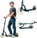 Aero Big Wheels Kick Scooter for Kids, Teens & Adults - Light Up