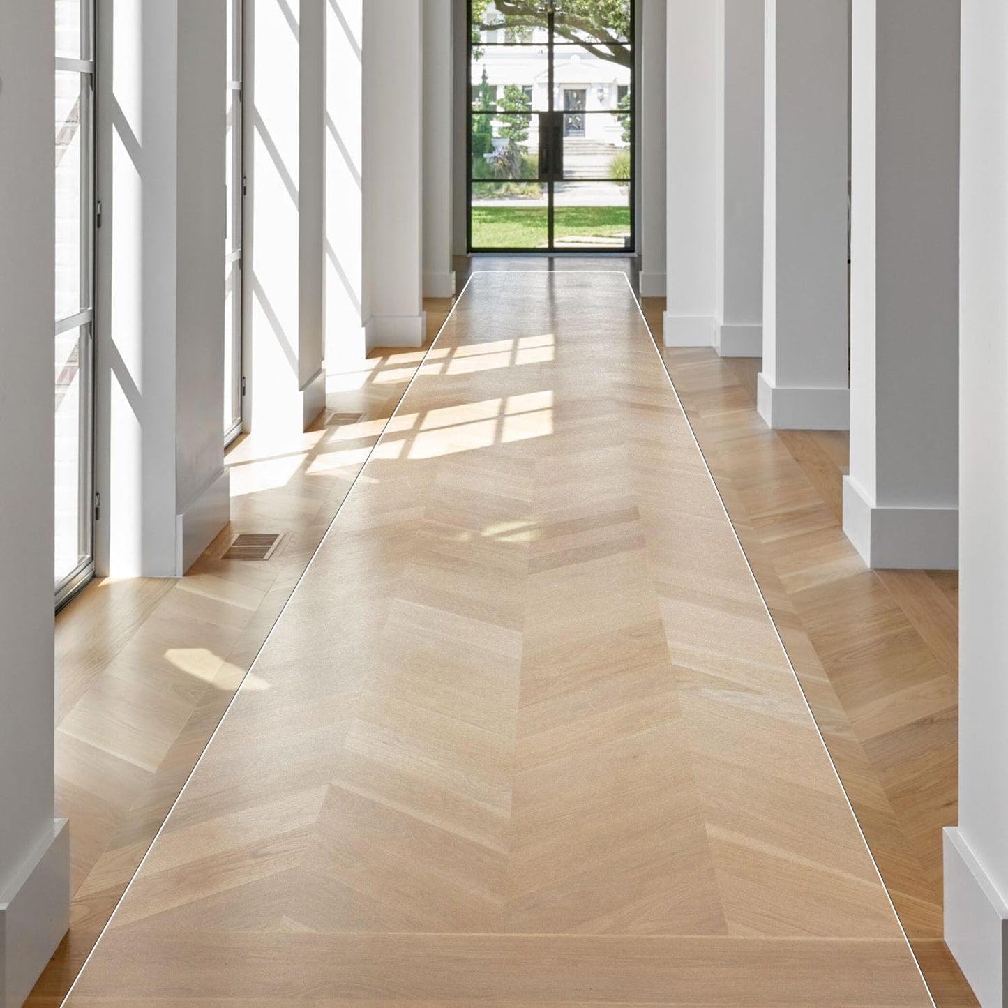 SALLOUS Runner Rug for Hallway - Non-Slip Waterproof Mat