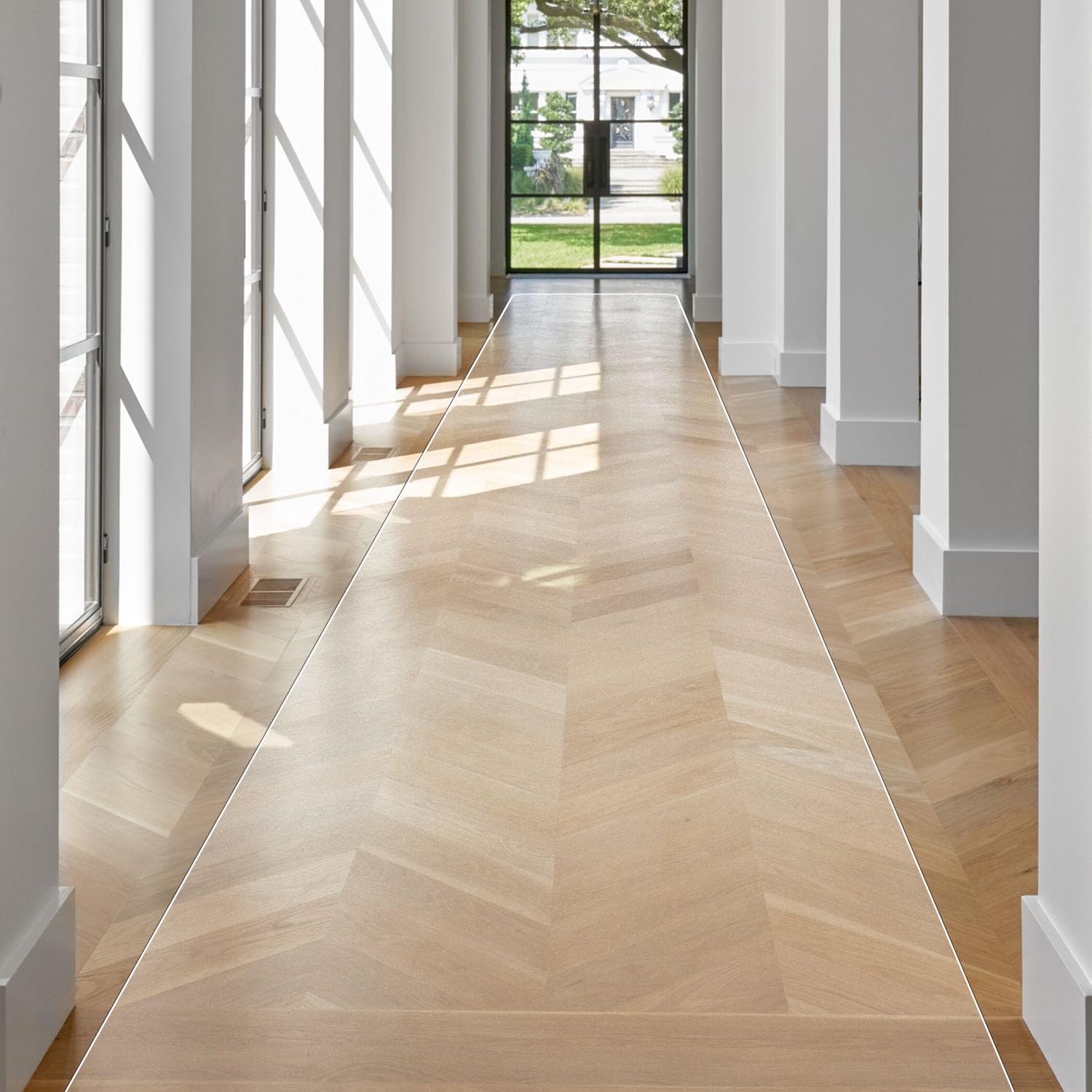 SALLOUS Runner Rug for Hallway - Non-Slip Waterproof Mat