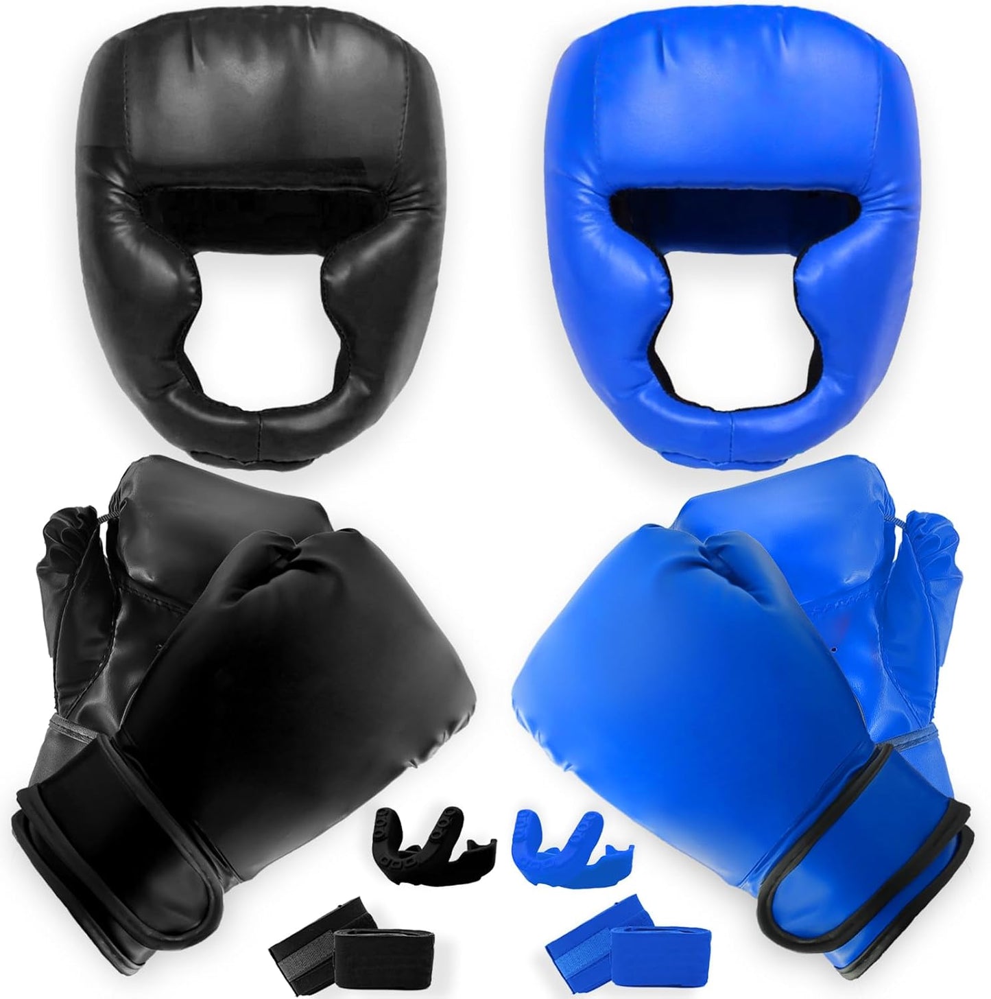 14 Pcs Boxing Set for Beginners with Gloves and Headgear