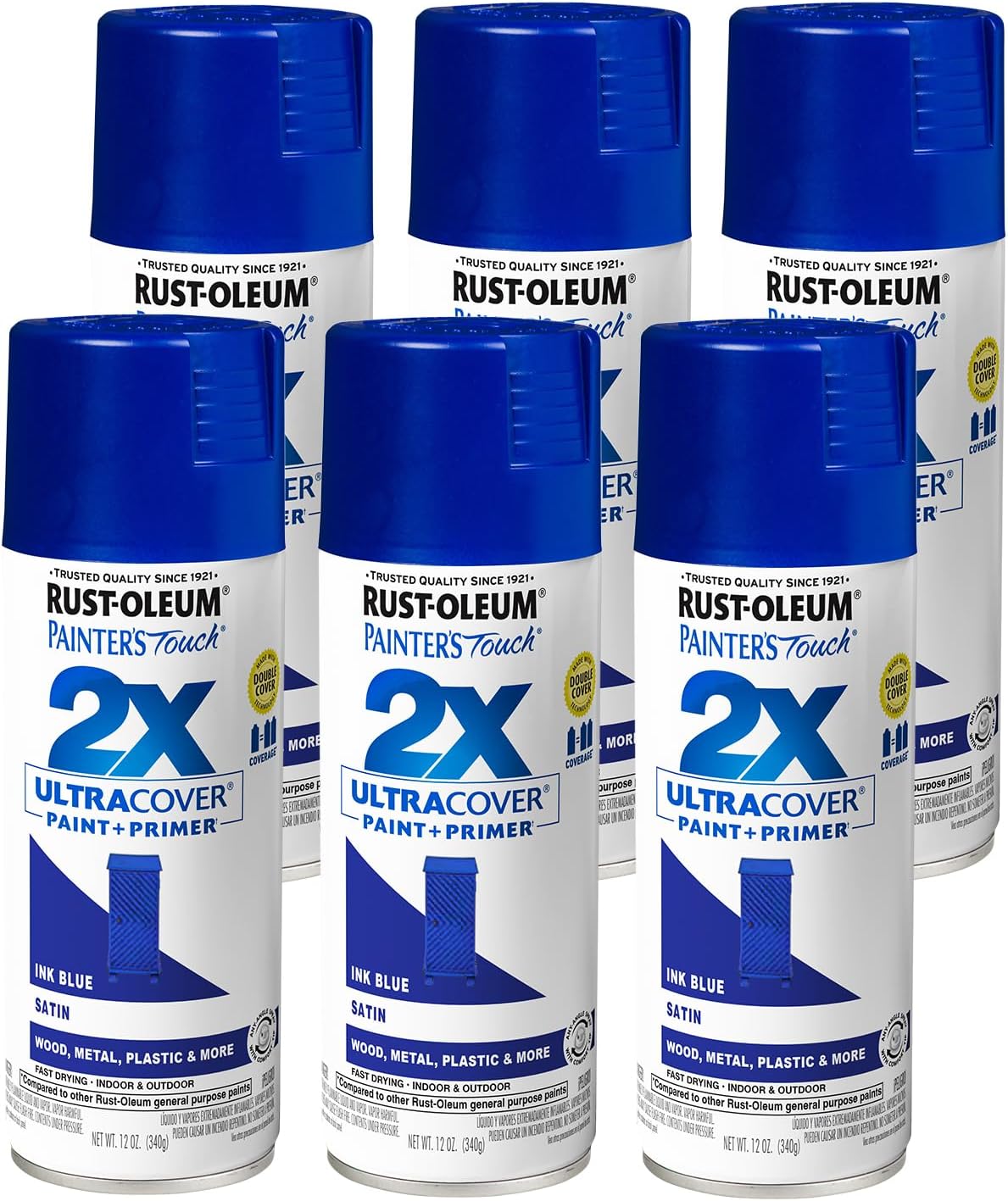 Rust-Oleum Painter's Touch 2X Ultra Cover Spray Paint 6 Pack