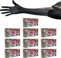 Black Nitrile Gloves 1000ct Case (100ct Box) - Textured, Powder Free