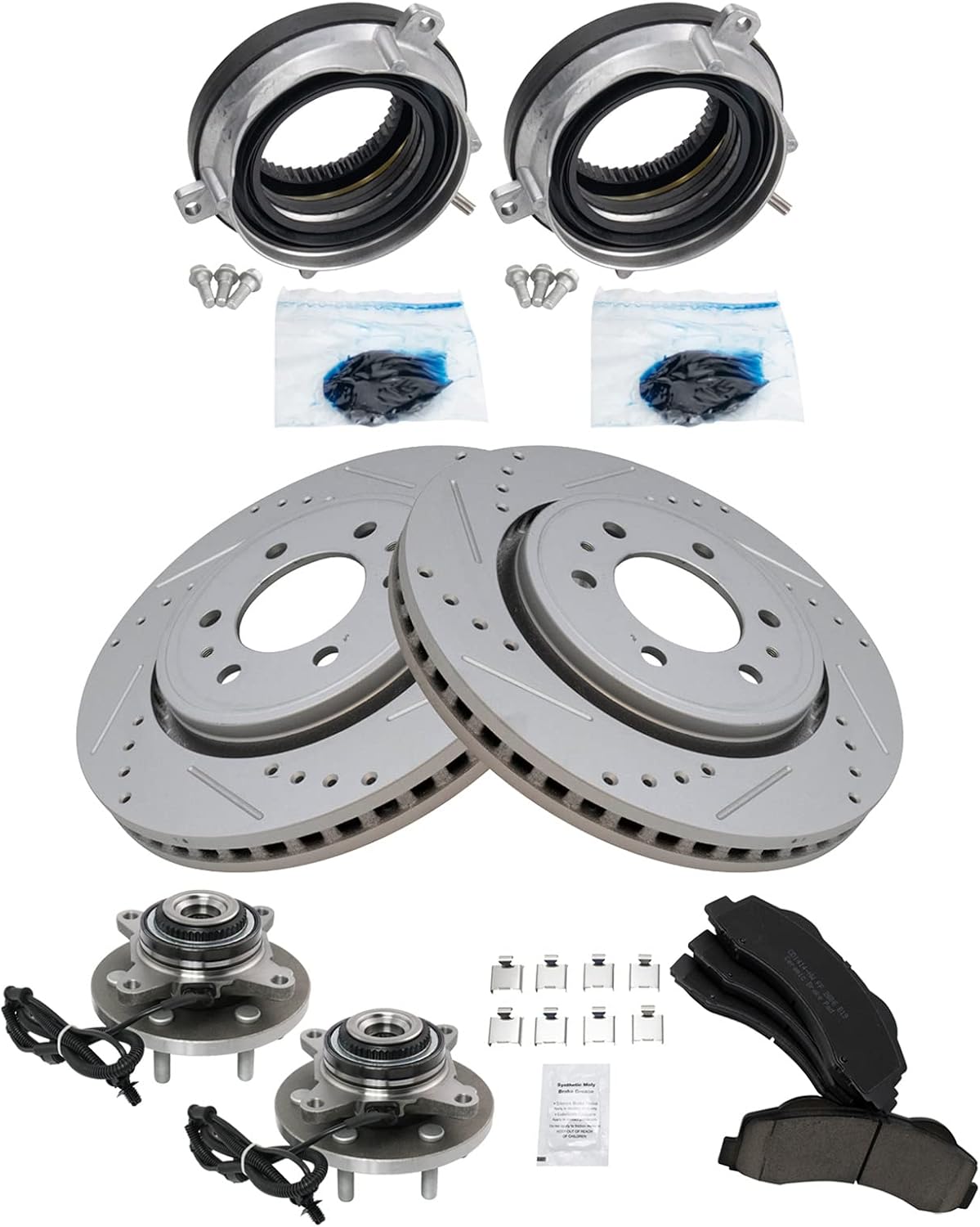 TRQ Front Performance Brake Pad & Rotor Kit for Ford F-150