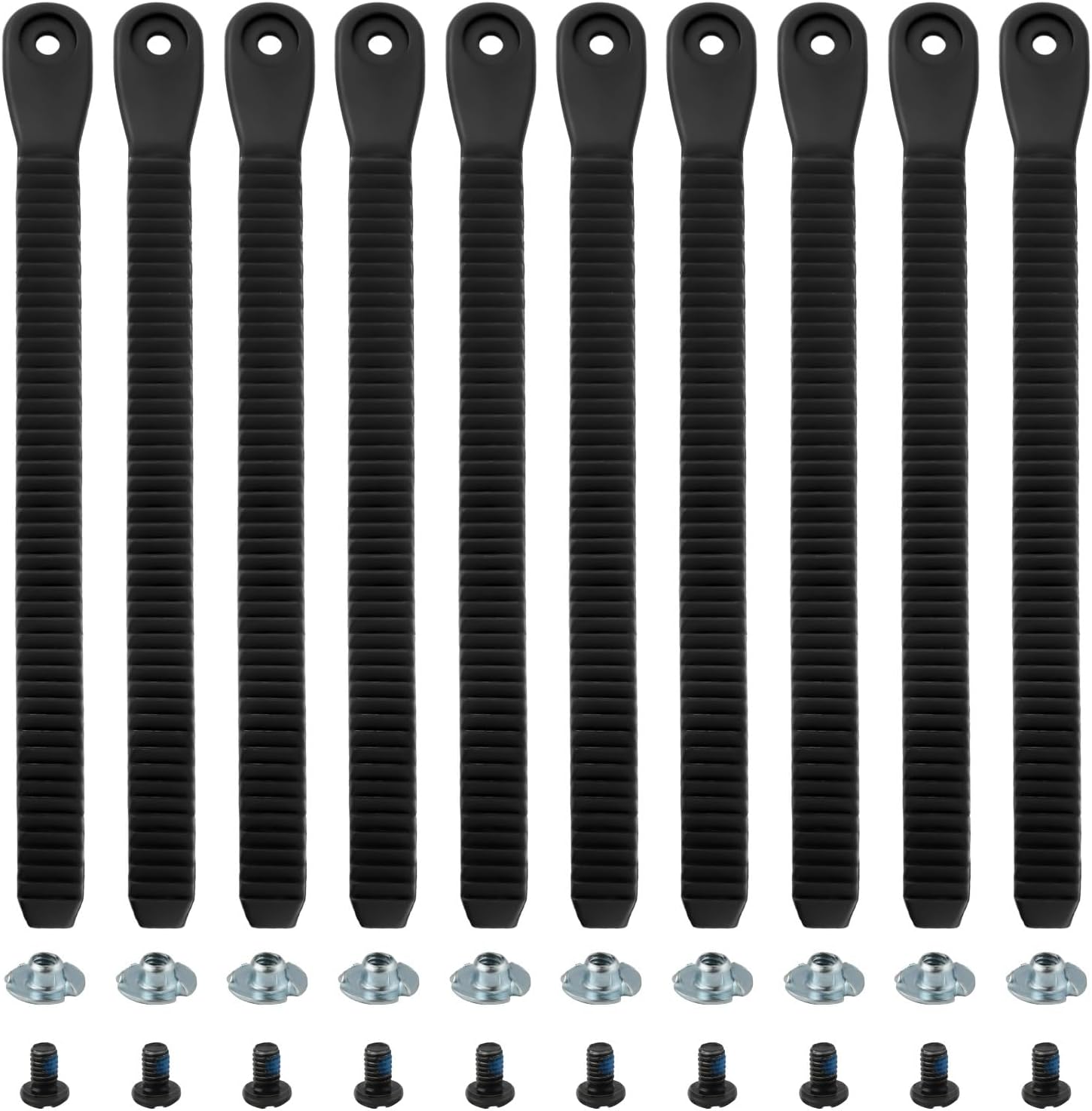 BOXOB 10pcs Snowboard Binding Straps - Secure Replacement Set