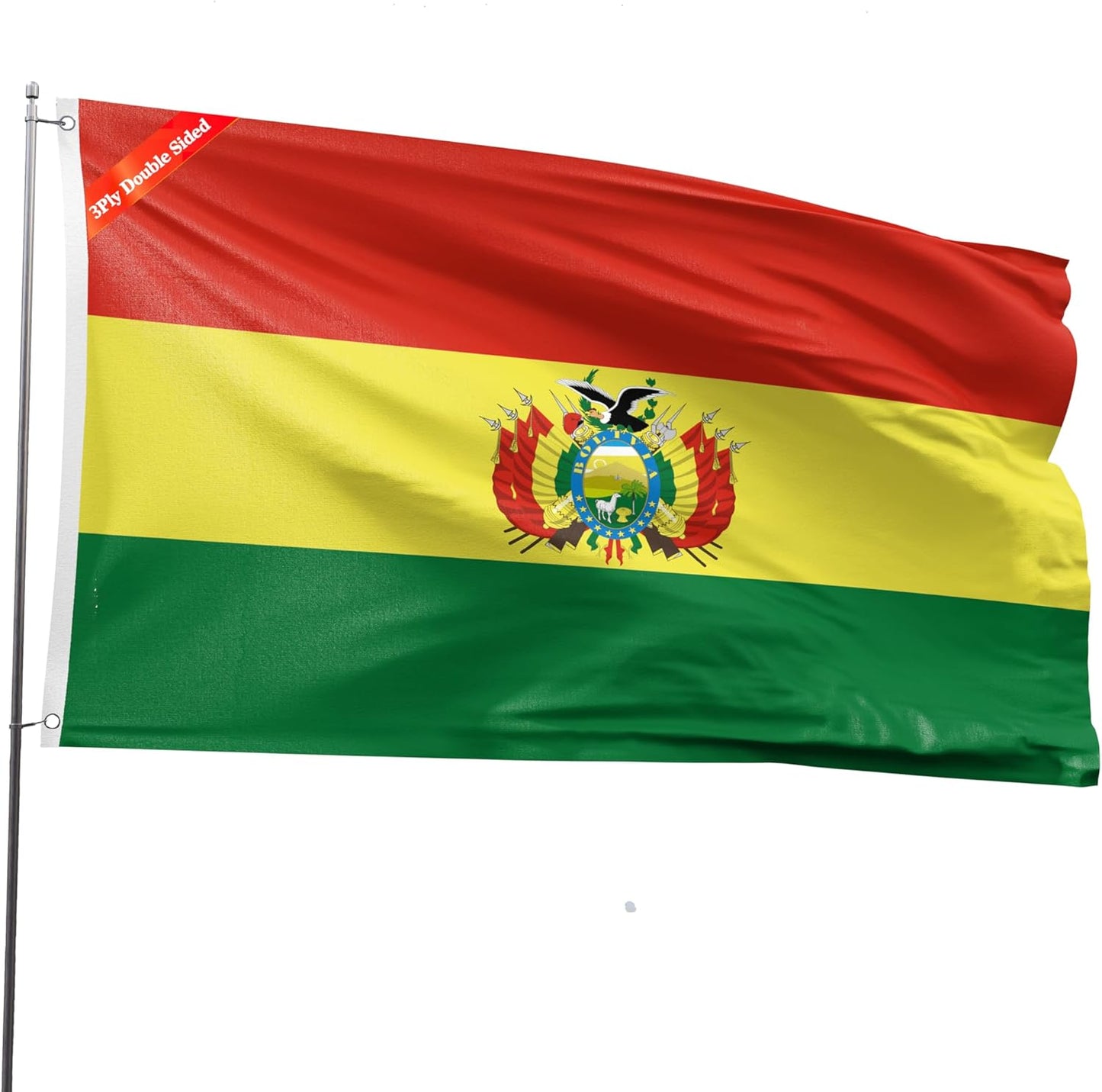 Double Sided Bolivia Flag 4x6FT for Festivals and Events