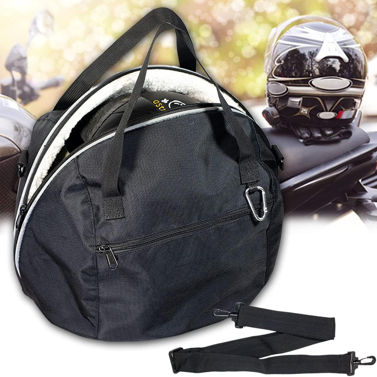 Water-Resistant Helmet Bag with Reflective Strip