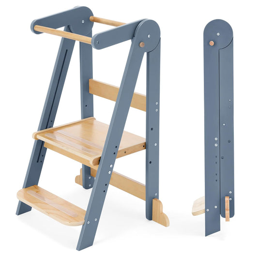 Nordi Foldable Toddler Kitchen Tower for Kids 2-6 Years Old