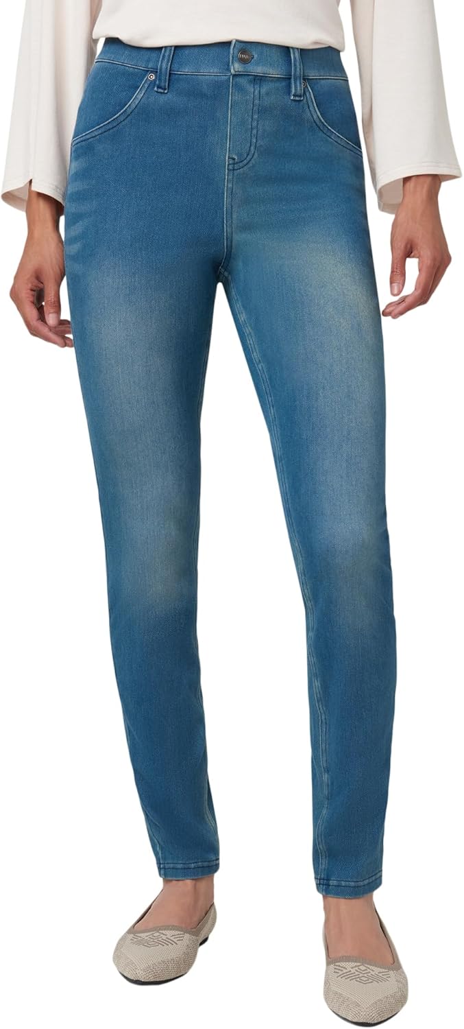 HUE Women's Ultra Soft High Waist Denim Leggings for Comfort