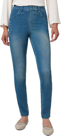 HUE Women's Ultra Soft High Waist Denim Leggings - Comfortable Denim
