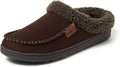 Dearfoams Mens Brendan Memory Foam Clog Slipper - Wide Width Comfort