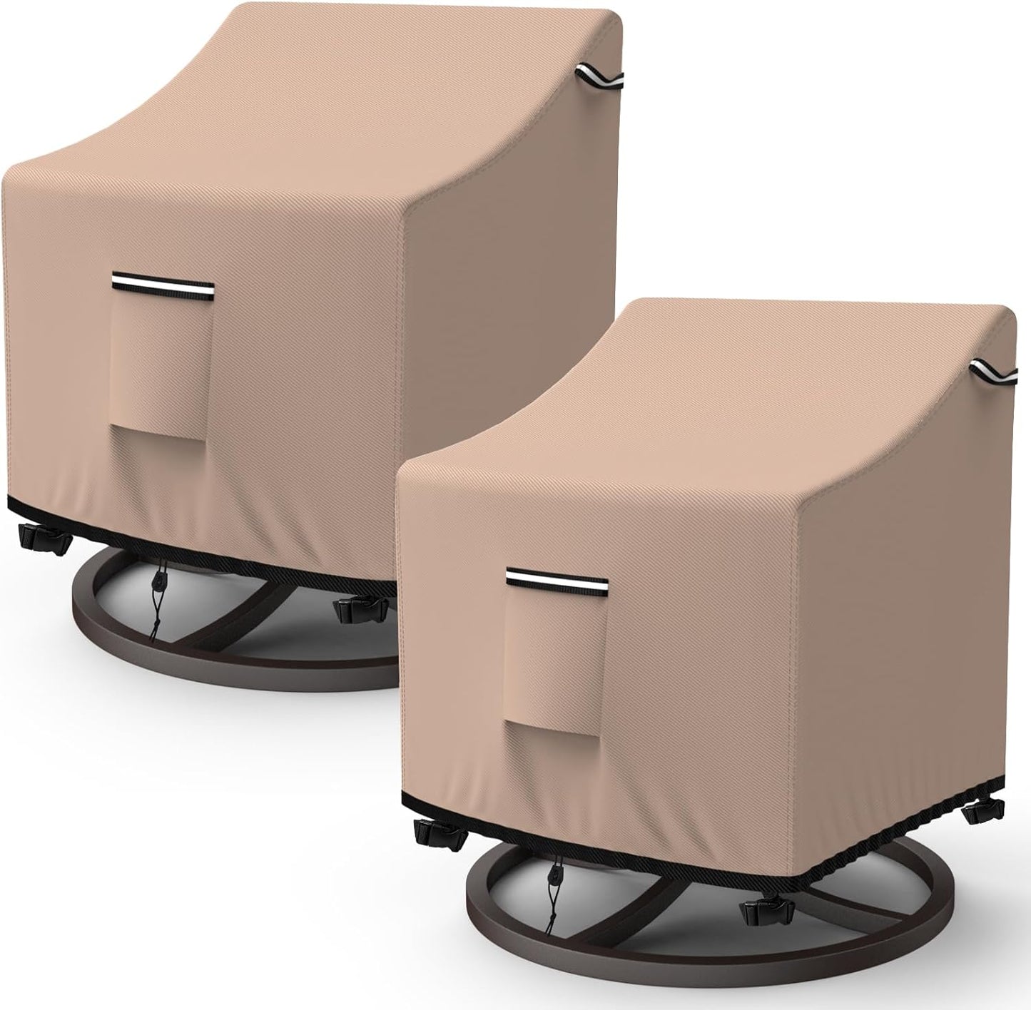 Patio Chair Covers 2 Pack Heavy Duty Waterproof Protection