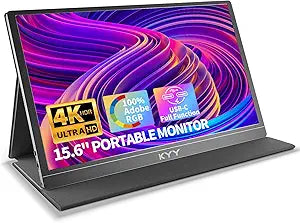 4K Portable Monitor - KYY 15.6ft' UHD Display for Gaming