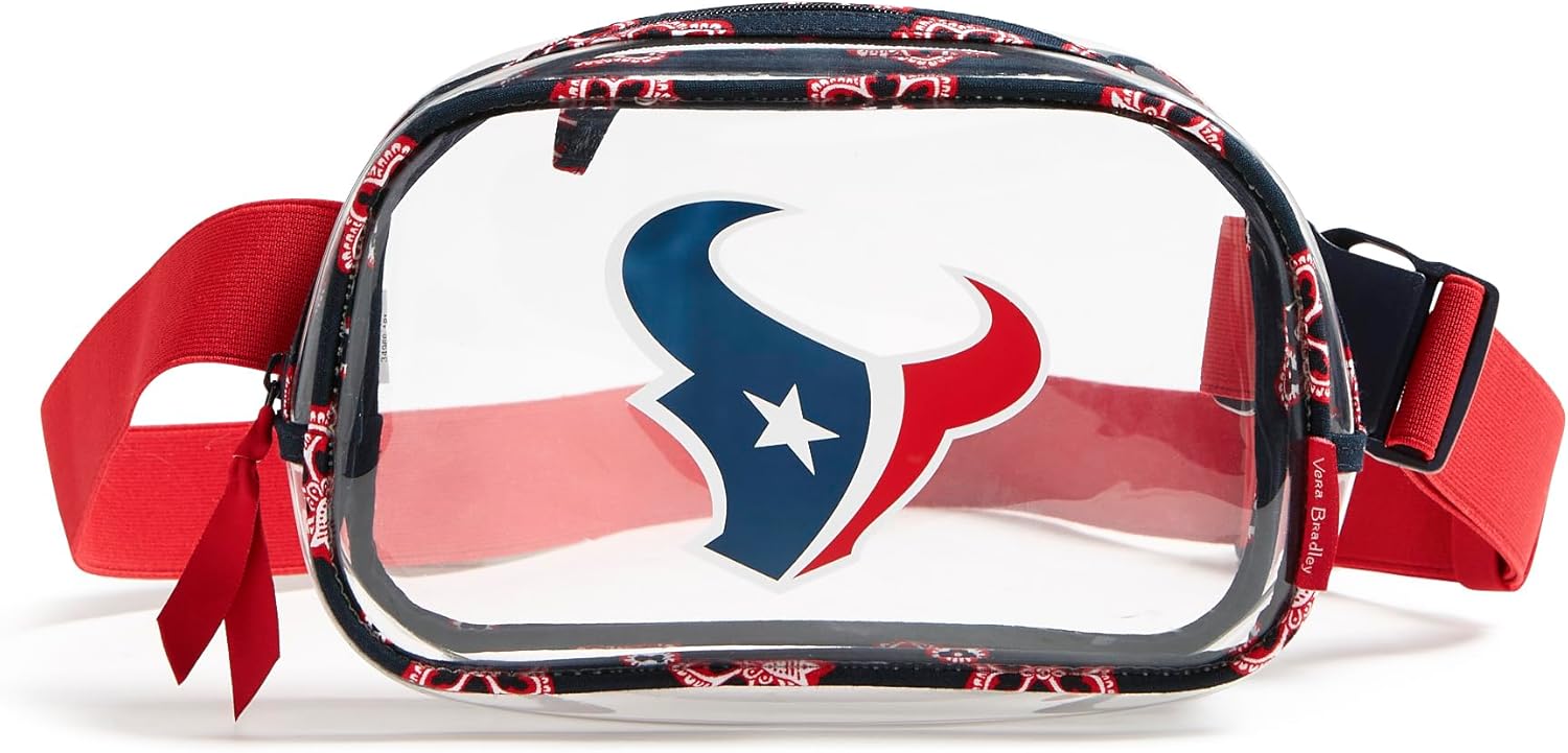 Vera Bradley Women's NFL Clear Small Belt Bag for Team Spirit