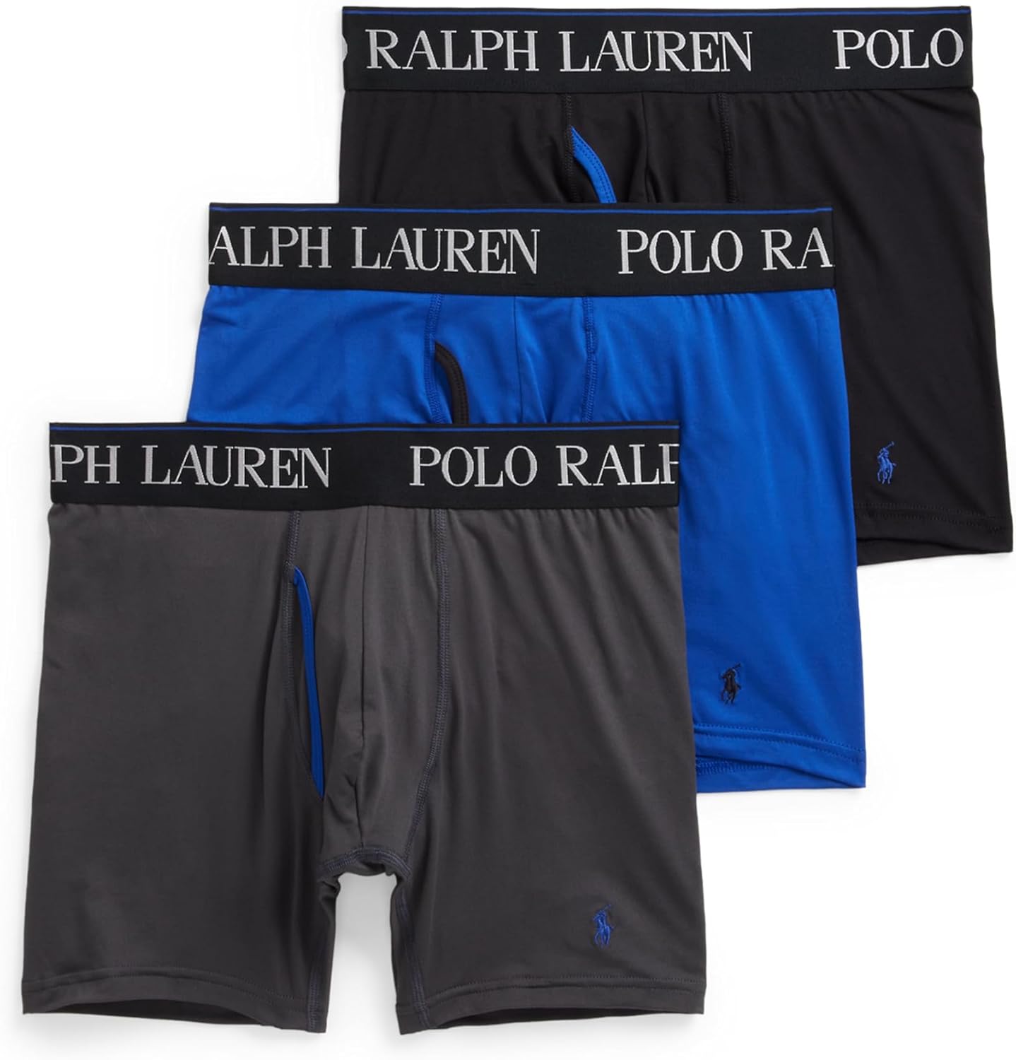 POLO RALPH LAUREN Men's 4D Flex Cooling Microfiber Boxer Briefs