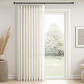 Natural Pinch Pleated Linen Curtains 84 in Length - Semi Sheer
