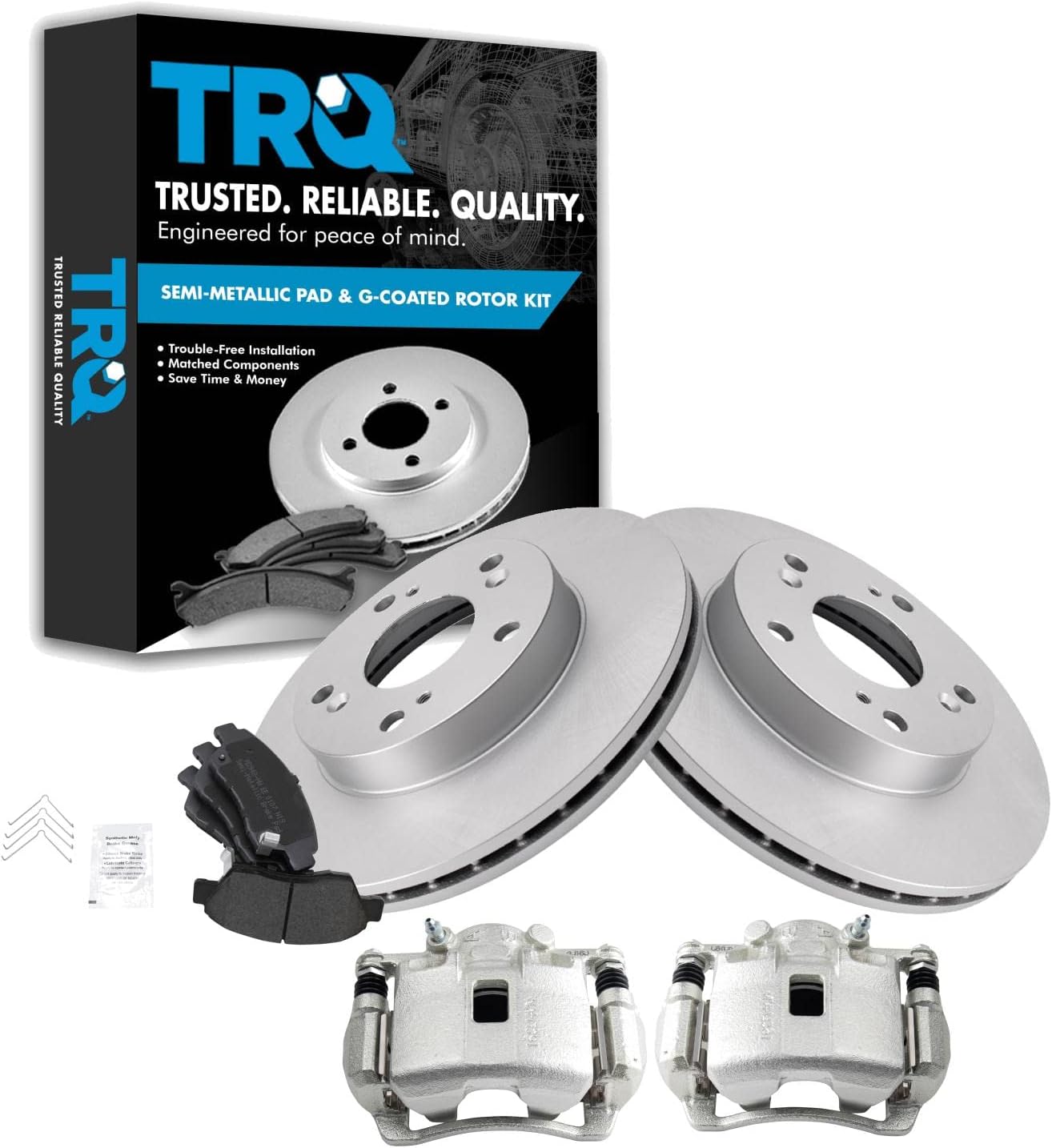 TRQ Front Brake Pad & Rotor Kit for 2002-2006 Acura RSX