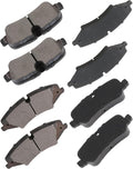 cci yu D1479 D1099 Ceramic Brake Pads Kit - Quiet Brake Upgrade