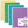 Mead Spiral Notebook 4-Pack, 1-Subject Wide Ruled - School Ready