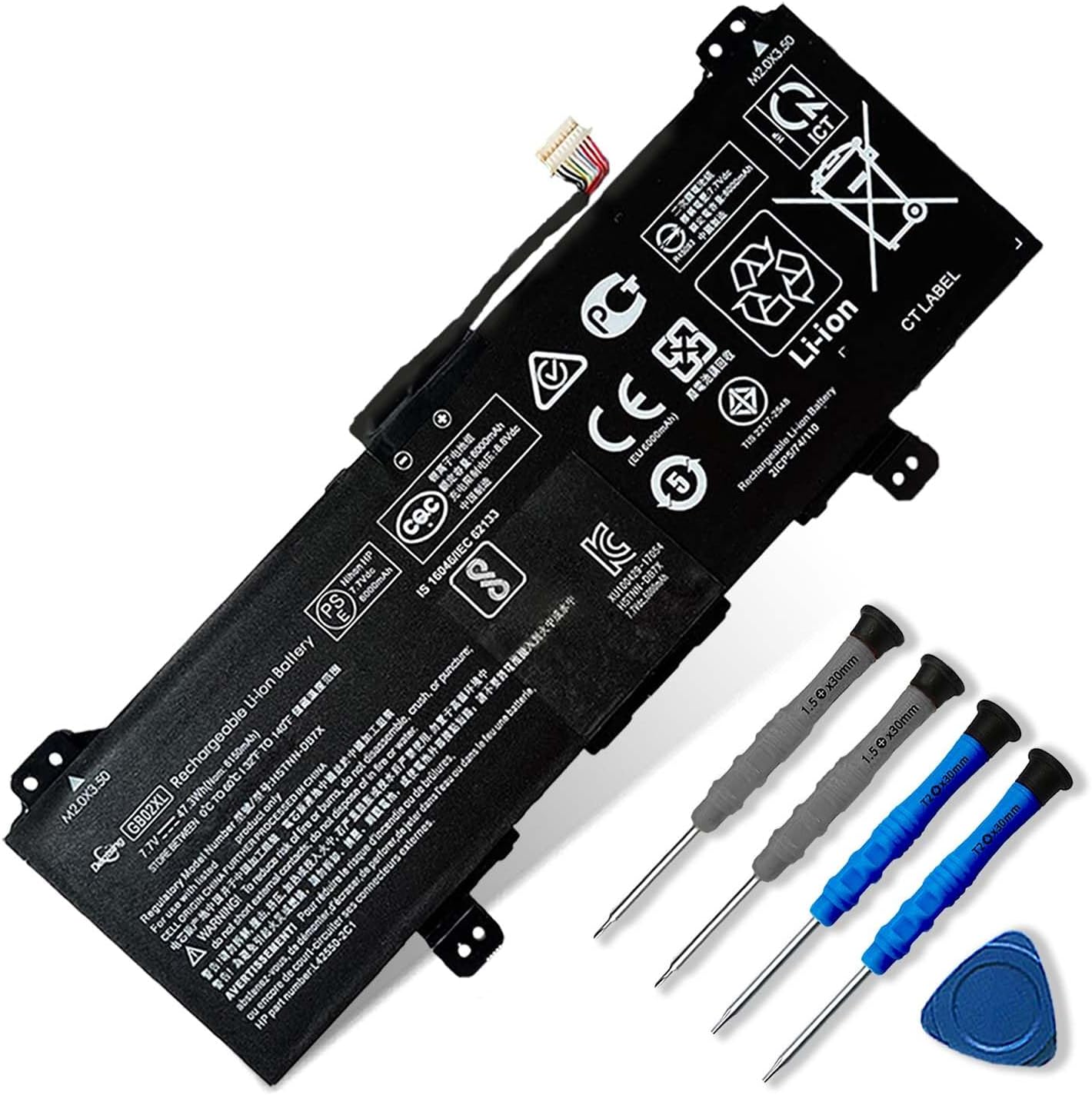 47.3Wh GB02XL Laptop Battery for HP ChromeBook Series Devices