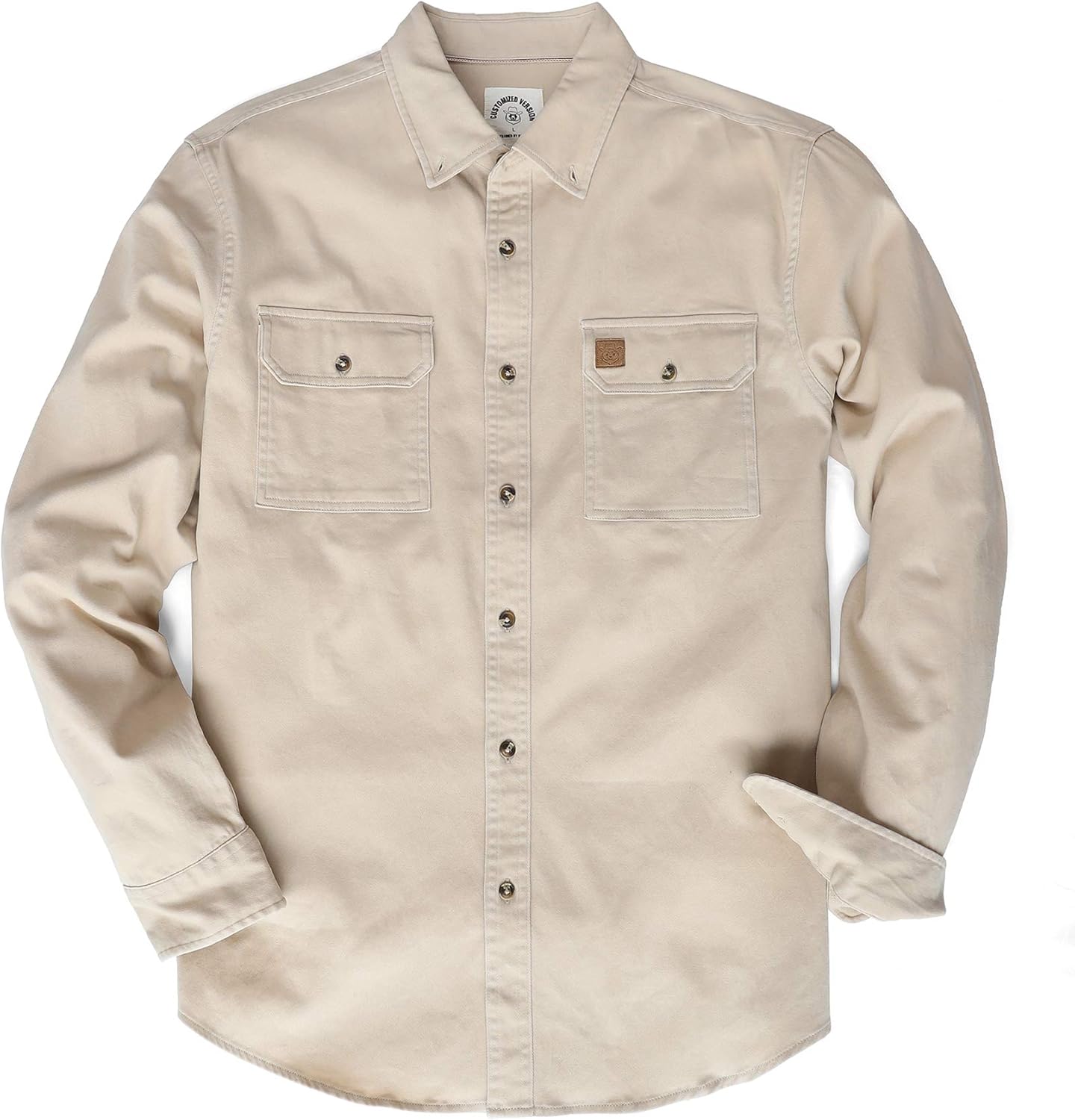 Dubinik Mens Long Sleeve Button Down Work Shirt for Comfort