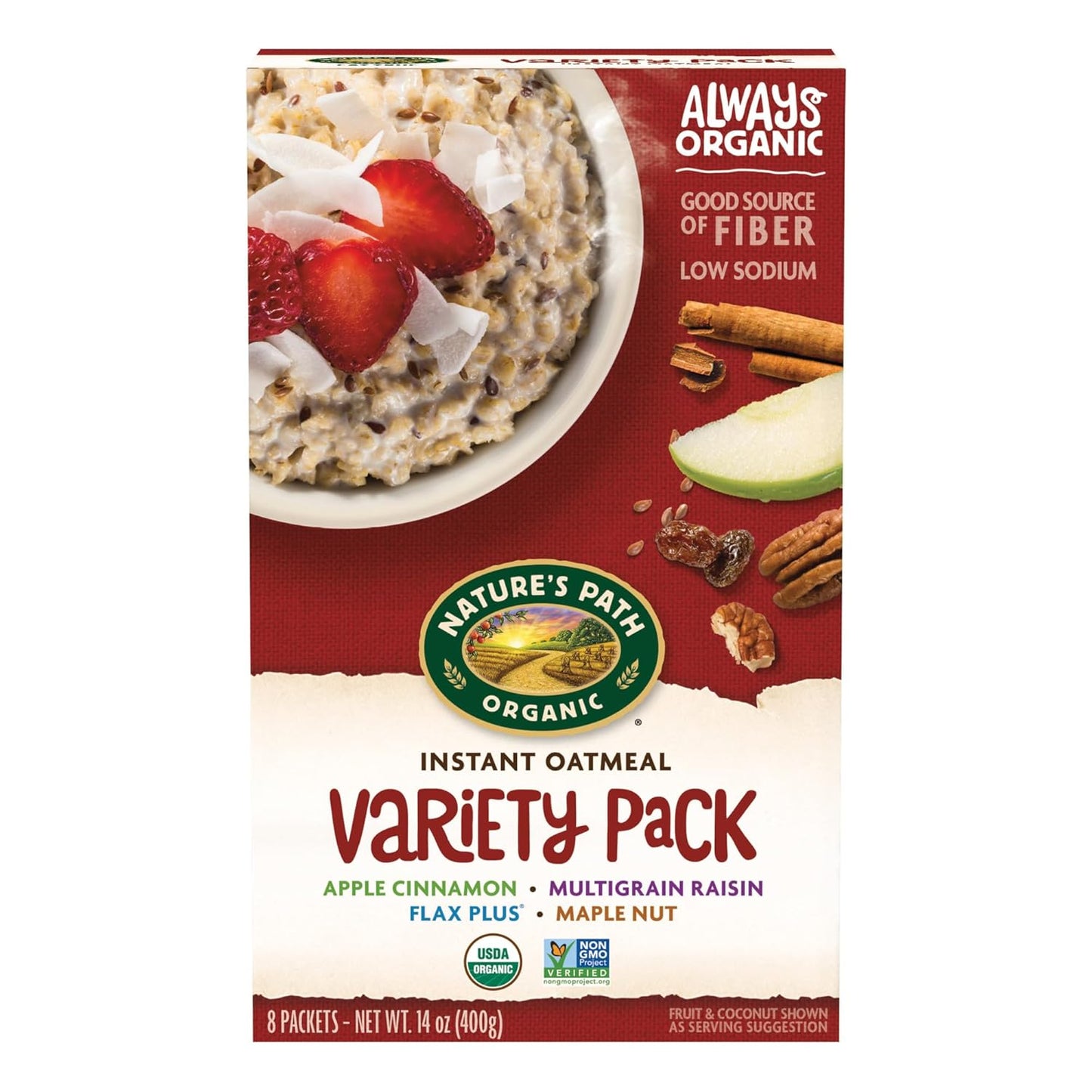 Nature's Path Organic Instant Oatmeal Variety Pack - 6 Boxes