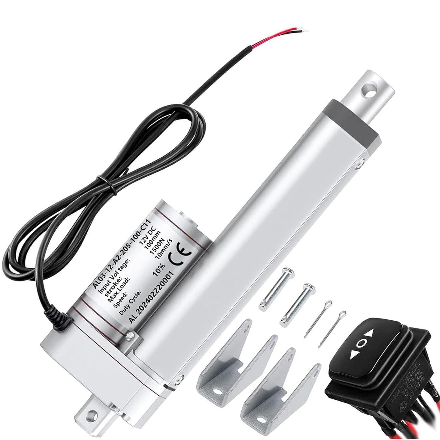 12V 4in Linear Actuator for Heavy Duty Solar Tracker Use