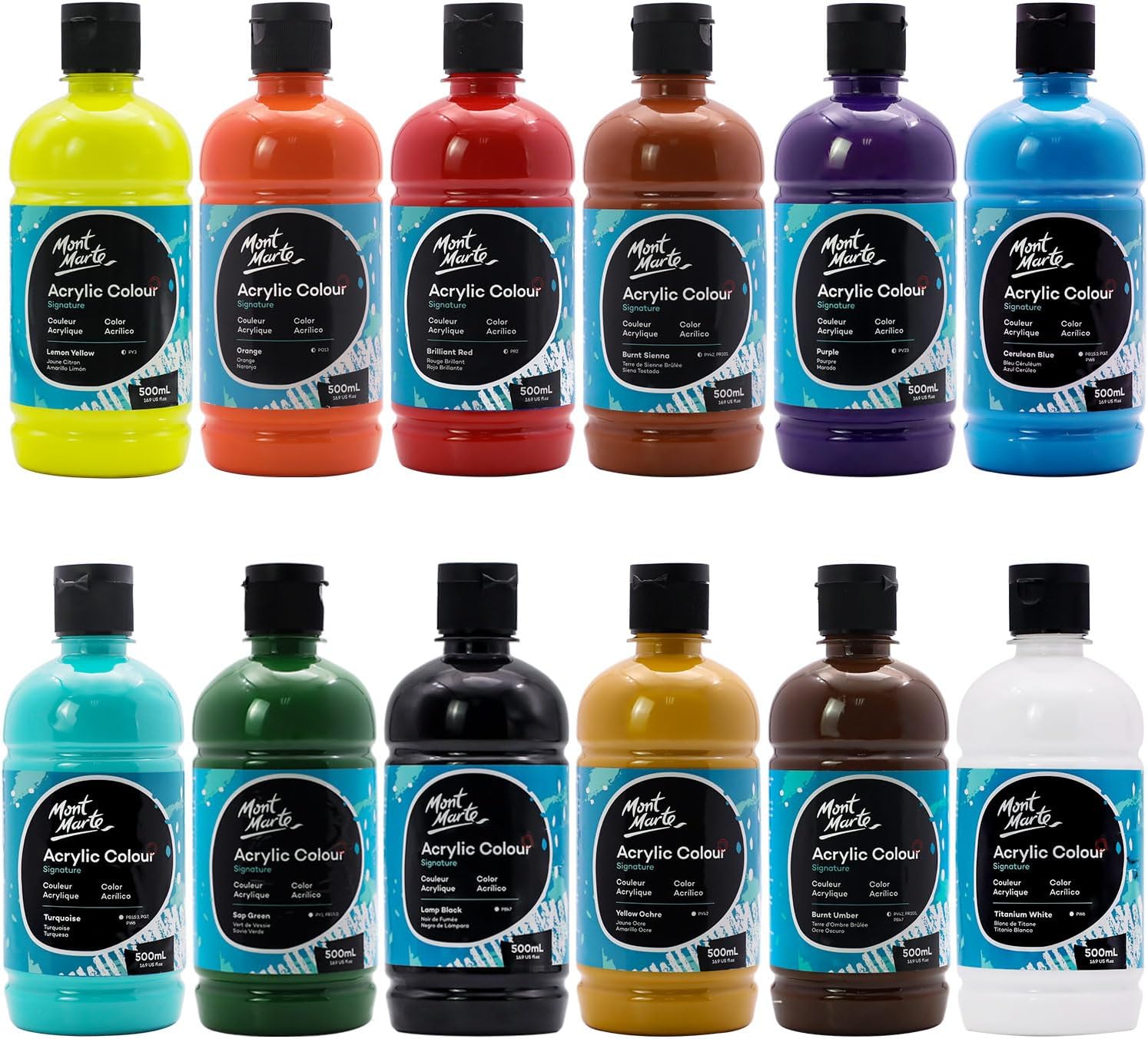 Mont Marte Signature Basic Color Acrylic Paint Set Review