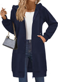 Long Tunic Zip Up Hoodie Sweatshirt for Women - Cozy Everyday Layer