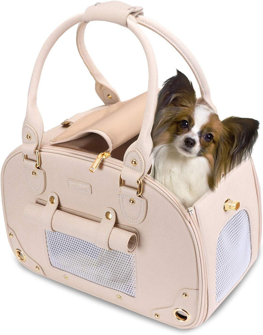 PetsHome Dog Carrier Purse for Small Dogs and Cats - Stylish & Durable