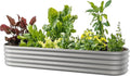 8x2ft Oval Galvanized Raised Garden Bed Kit - Durable Outdoor Planter