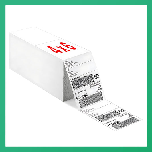 3000 Strong Adhesive Shipping Labels for Zebra, Epson, Rollo