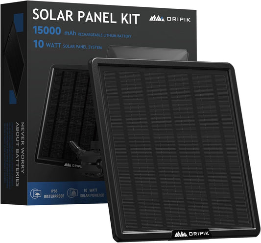 Trail Camera Solar Panel Charger with 15000mAh Lithium Battery