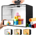 Photo Light Box 16in x12in x12in Foldable Studio Tent - Adjustable