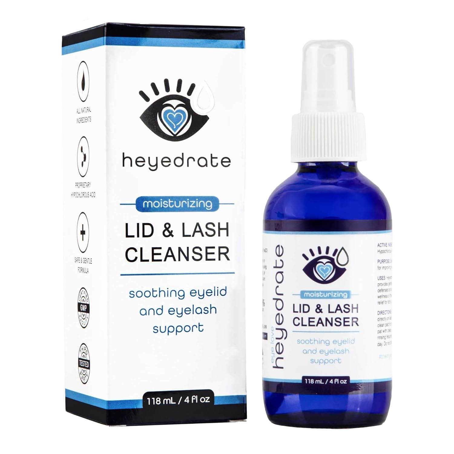 Lid and Lash Cleanser for Soothing Dry Eye Irritation 4oz