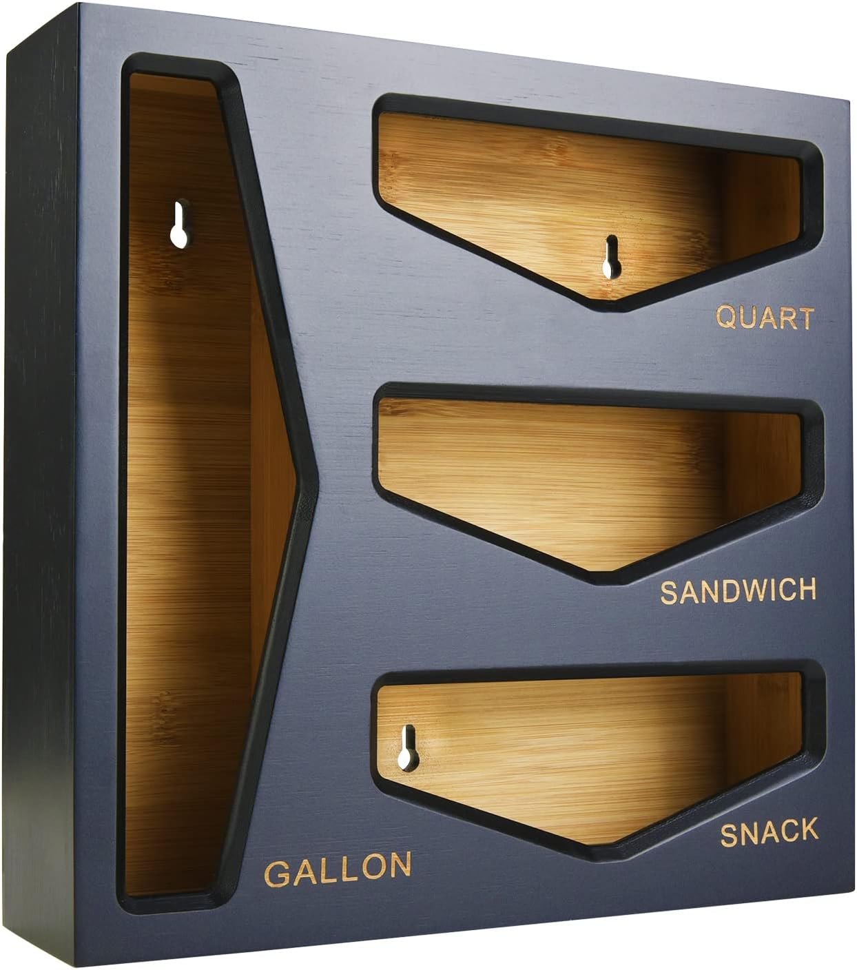 Cozee Bay Bamboo Bag Storage Organizer for Kitchen Drawer