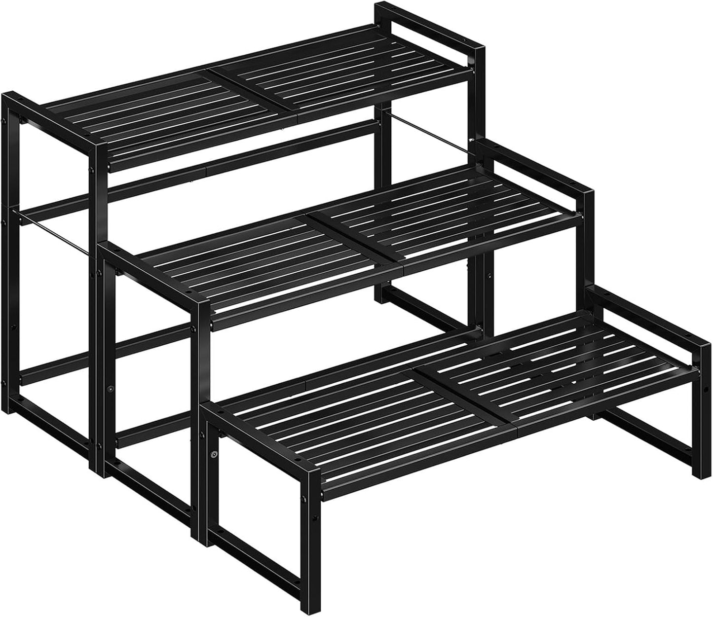 3-Tier Plant Stand Indoor Outdoor - Heavy Duty Stackable Rack