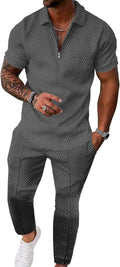 UOUA Mens Sweat Suits Set Tracksuit 2 Piece Outfits - Casual