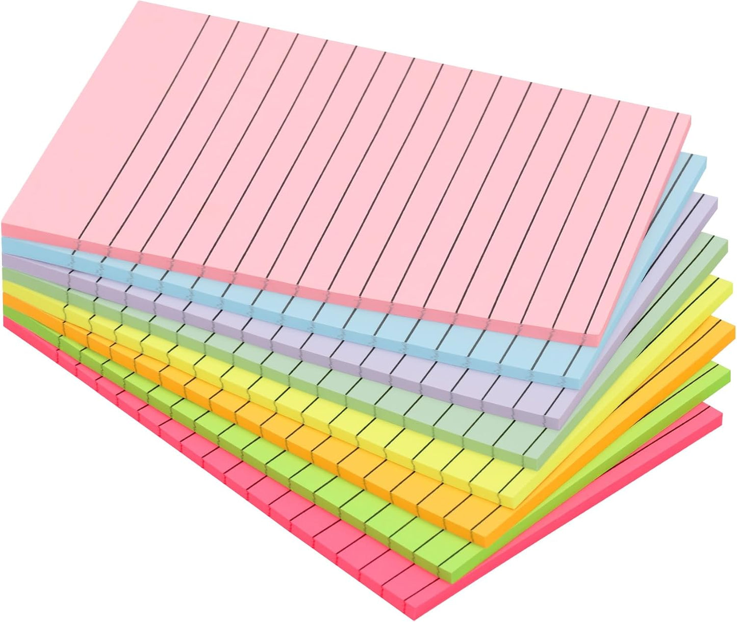 Vibrant Lined Sticky Notes - Organize Better