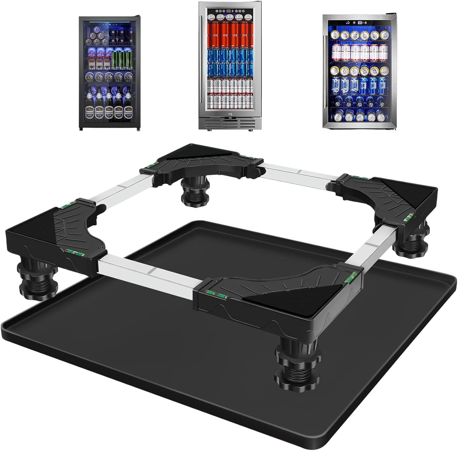 Nefish Mini Fridge Stand with Silicone Drip Tray for Safety