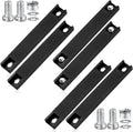 Magnetic License Plate Holder 6 Pcs Temp Tag Mount - Durable Black