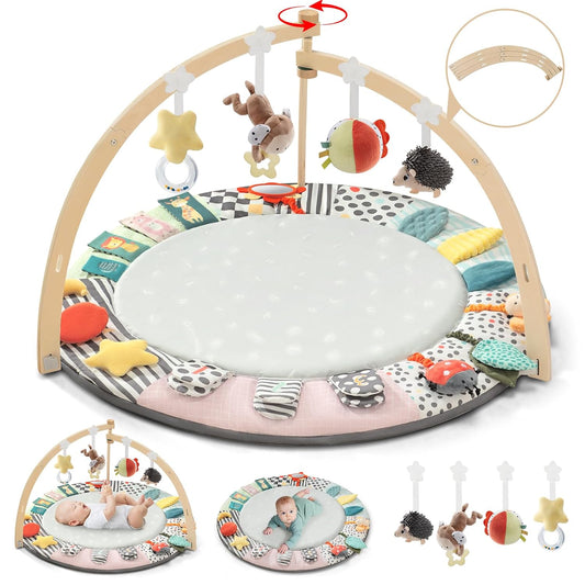 Baby Play Mat Activity Gym with 6 Developmental Zones for Growth