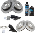 TRQ Front and Rear Brake Pad & Rotor Kit for 2002-2004 Dodge Ram 1500