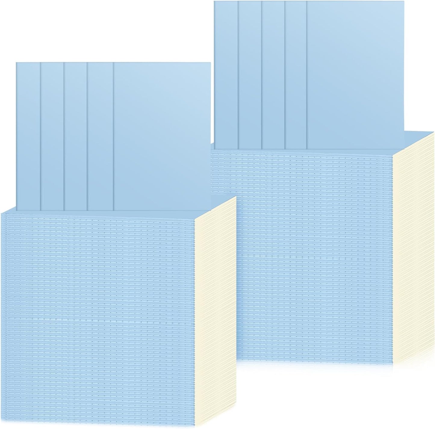 100 Pack A5 Blue Kraft Soft Cover Notebooks - Ideal Student & Office Supplies